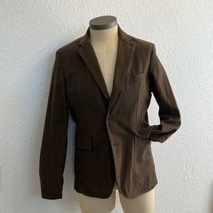 Wayfarer Wool Blazer- Flint and Tinder, chambray liner made in USA